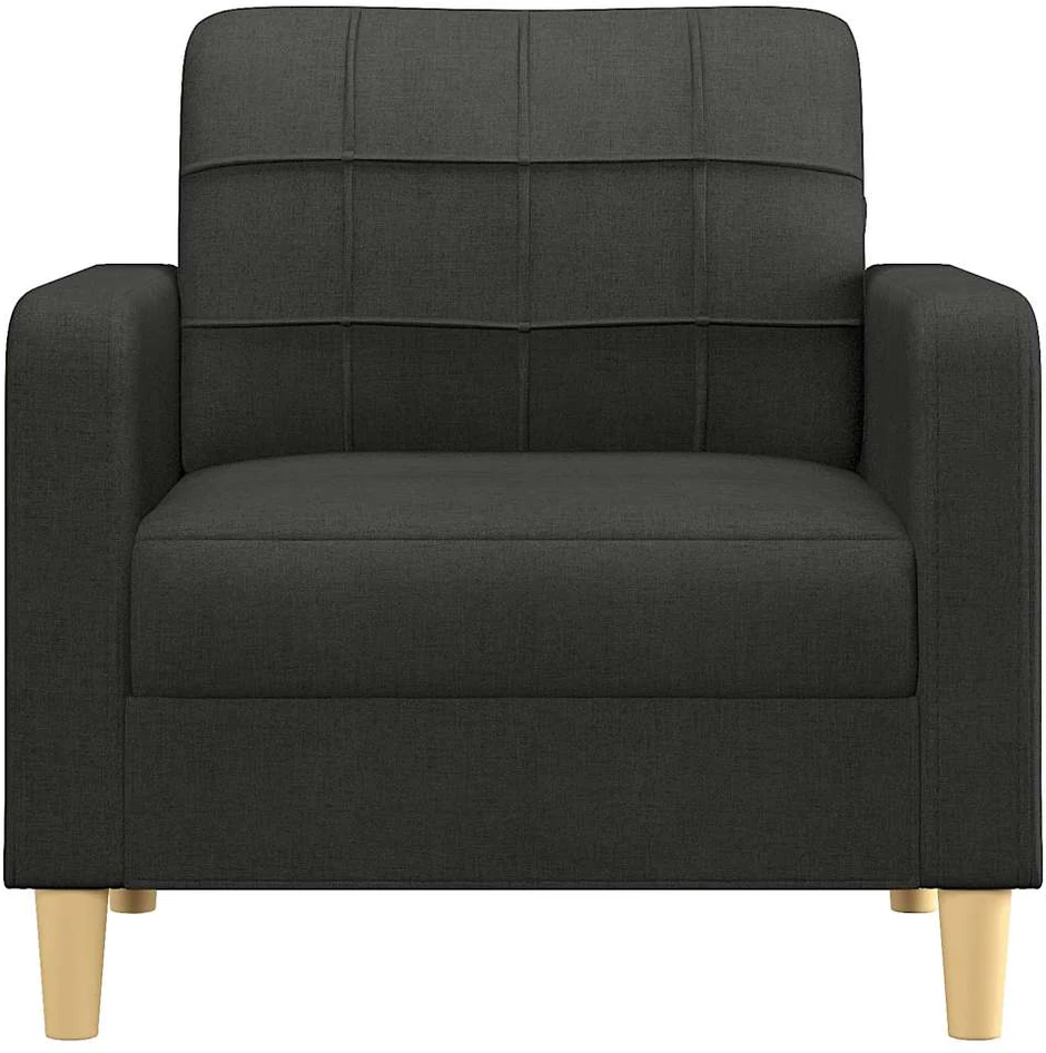 Sofa Krėslas, juodos spalvos, 60cm, audinys