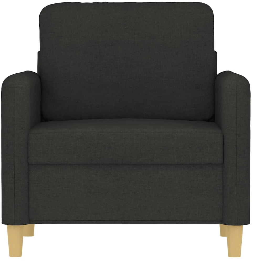 Sofa Krėslas, juodos spalvos, 60cm, audinys