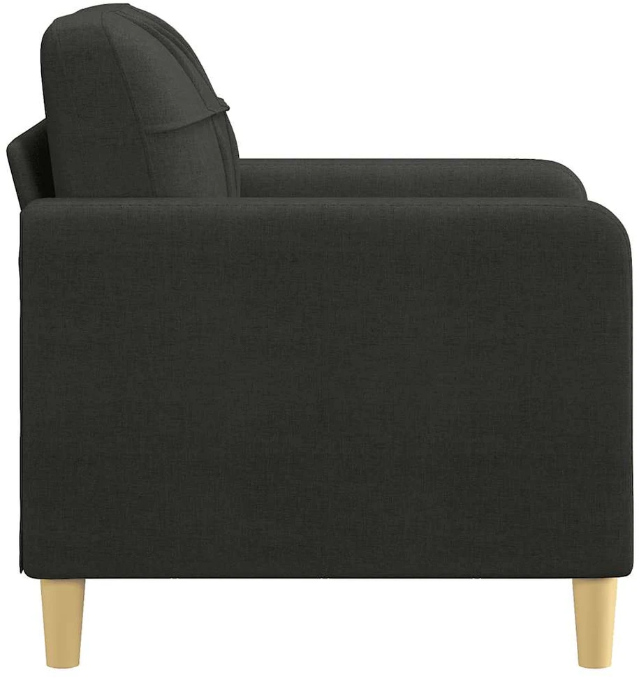 Sofa Krėslas, juodos spalvos, 60cm, audinys