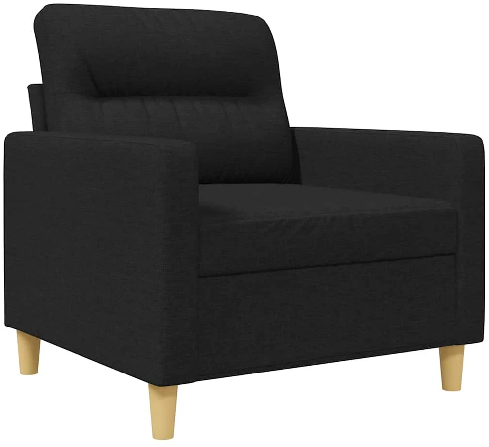 Sofa Krėslas, juodos spalvos, 60cm, audinys