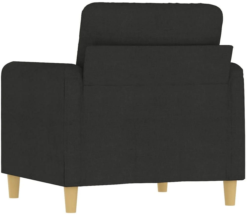 Sofa Krėslas, juodos spalvos, 60cm, audinys