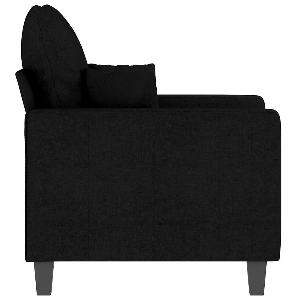 Sofa Krėslas, juodos spalvos, 60cm, audinys