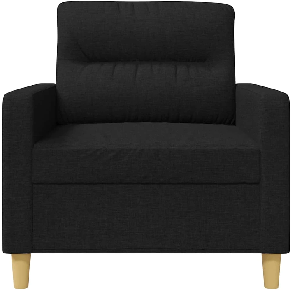 Sofa Krėslas, juodos spalvos, 60cm, audinys