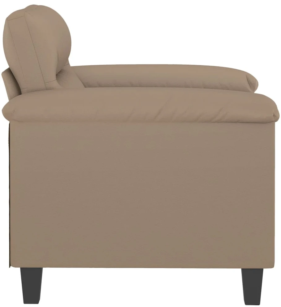 Sofa Krėslas, kapučino spalvos, 60cm, dirbtinė oda