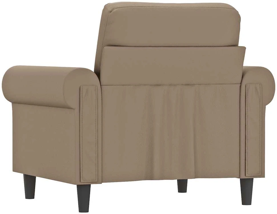 Sofa Krėslas, kapučino spalvos, 60cm, dirbtinė oda