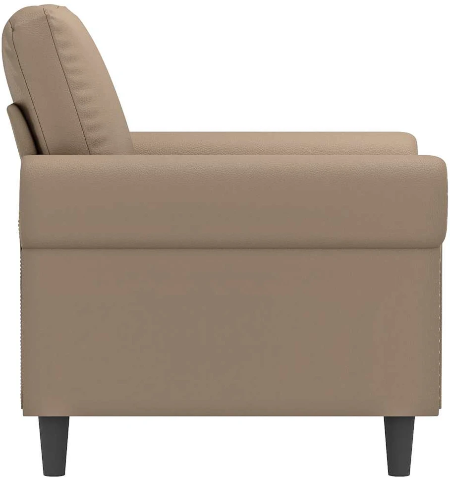 Sofa Krėslas, kapučino spalvos, 60cm, dirbtinė oda