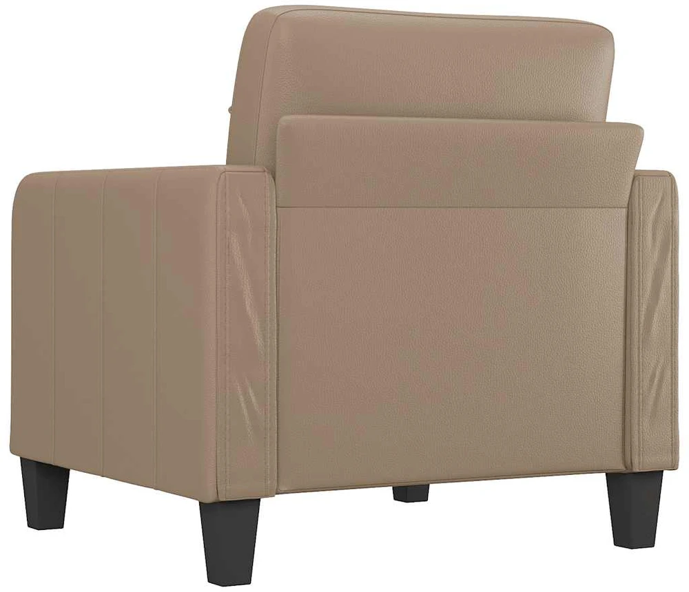 Sofa Krėslas, kapučino spalvos, 60cm, dirbtinė oda