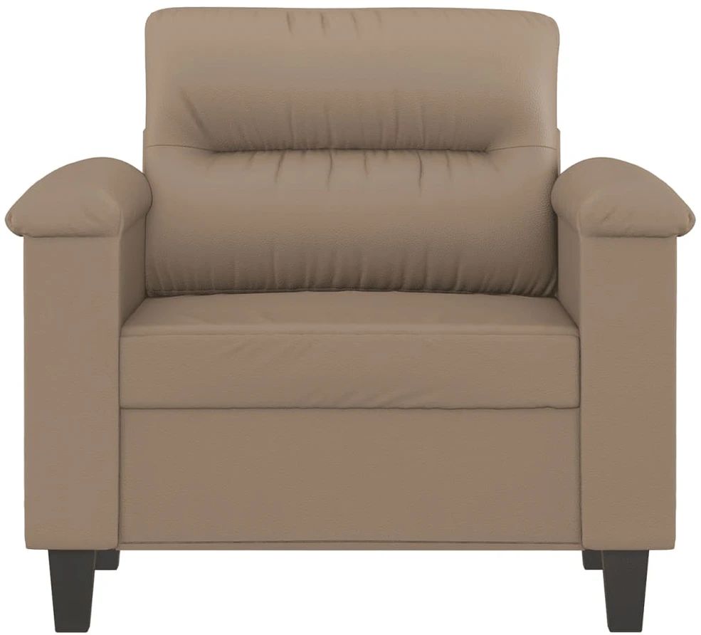 Sofa Krėslas, kapučino spalvos, 60cm, dirbtinė oda