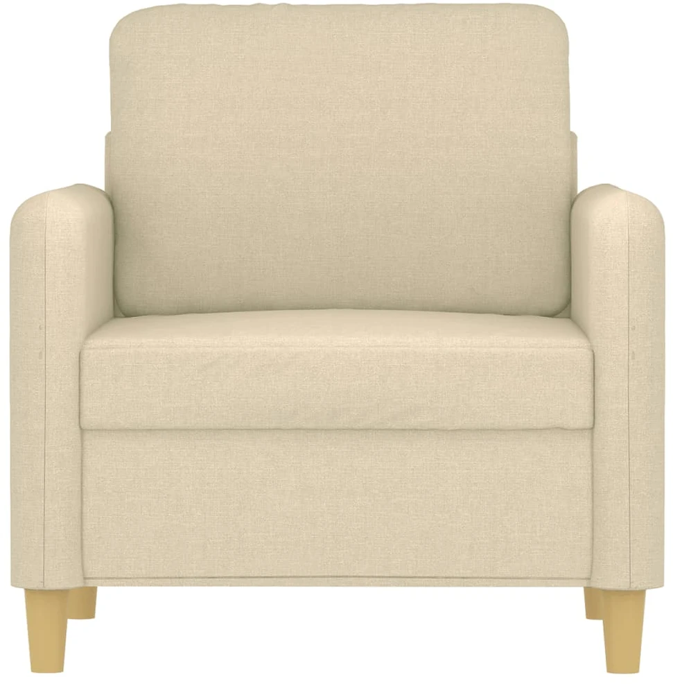 Sofa Krėslas, kreminės spalvos, 60cm, audinys