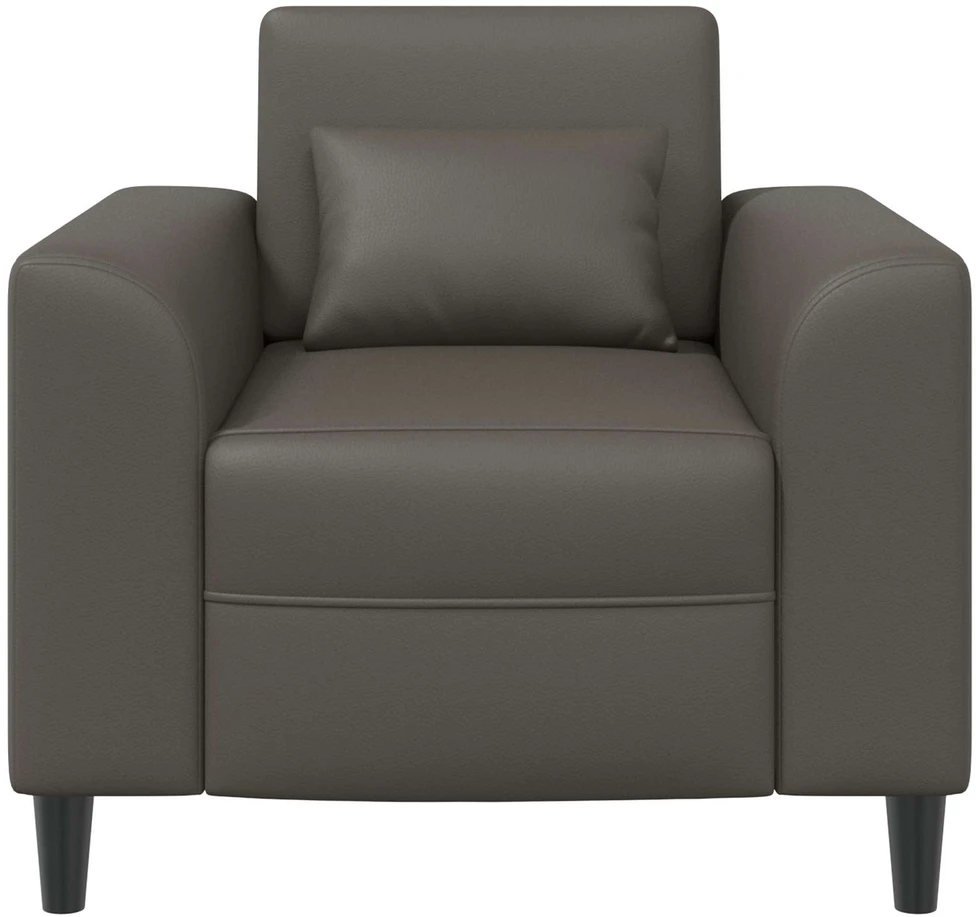 Fotelis Krėslas Pilka Dirbtinė oda