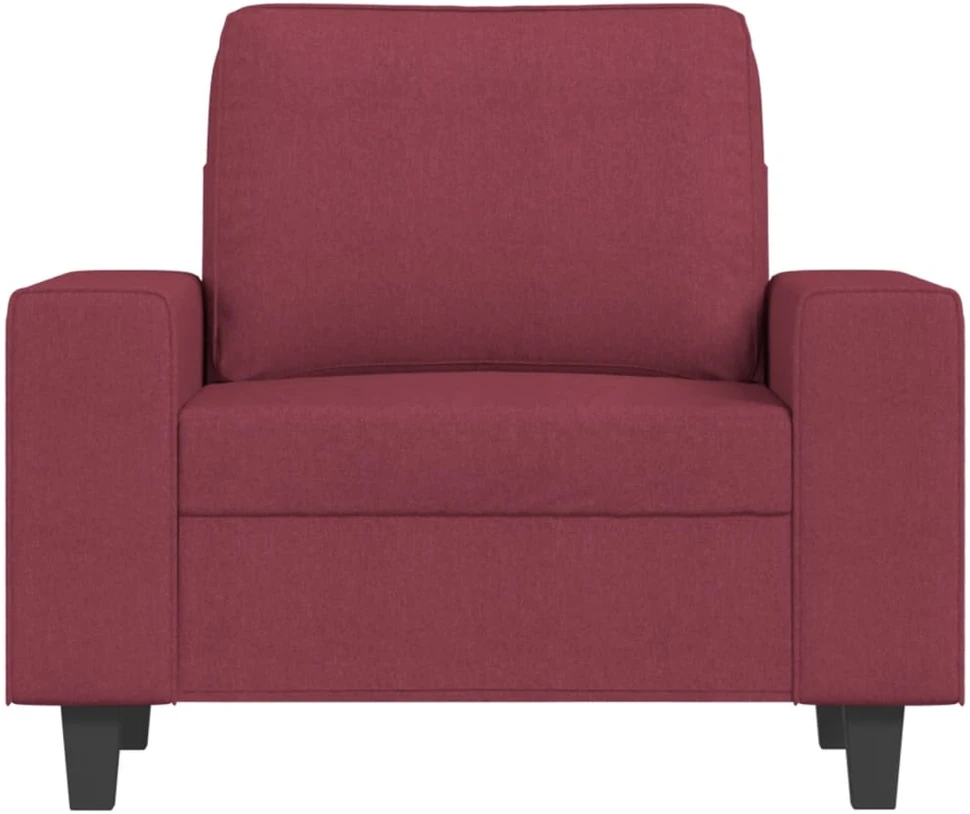 Sofa Krėslas, raudonojo vyno spalvos, 60cm, audinys