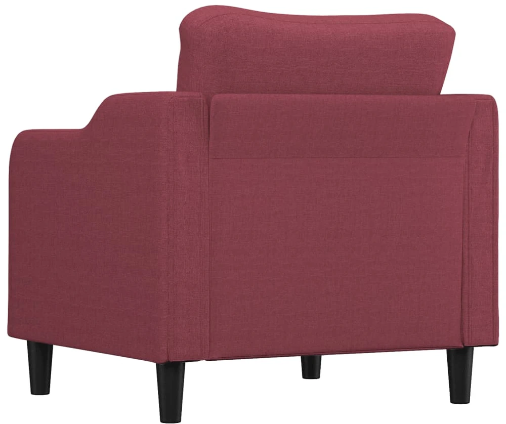 Sofa Krėslas, raudonojo vyno spalvos, 60cm, audinys