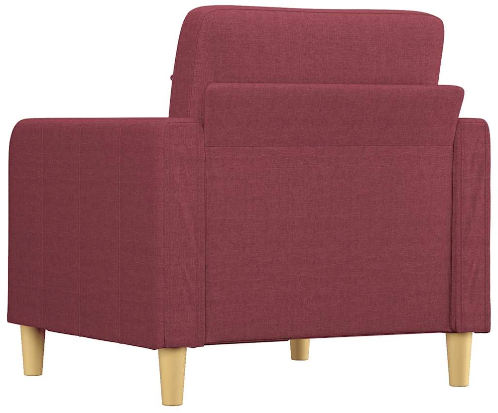 Sofa Krėslas, raudonojo vyno spalvos, 60cm, audinys