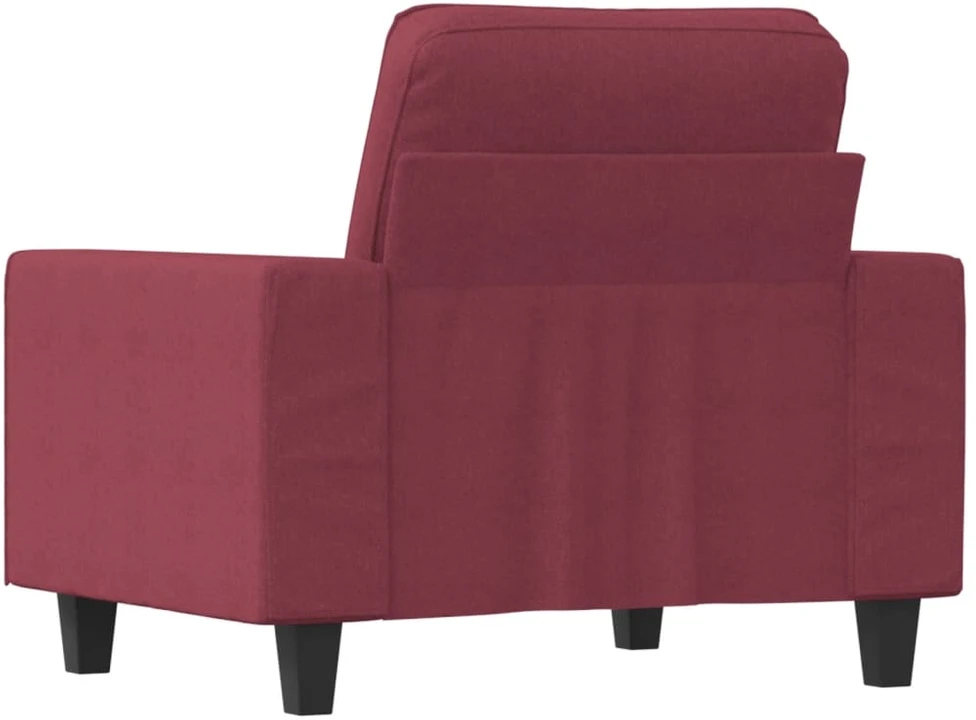 Sofa Krėslas, raudonojo vyno spalvos, 60cm, audinys
