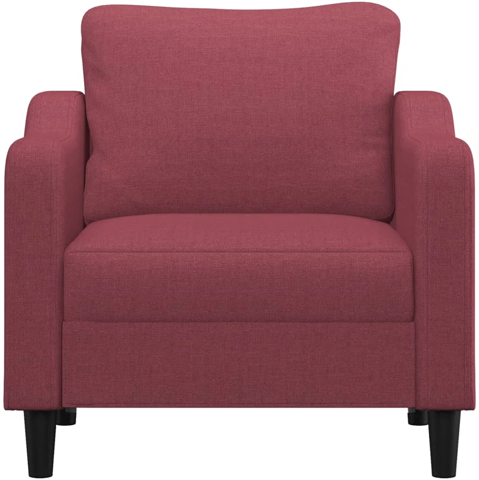 Sofa Krėslas, raudonojo vyno spalvos, 60cm, audinys