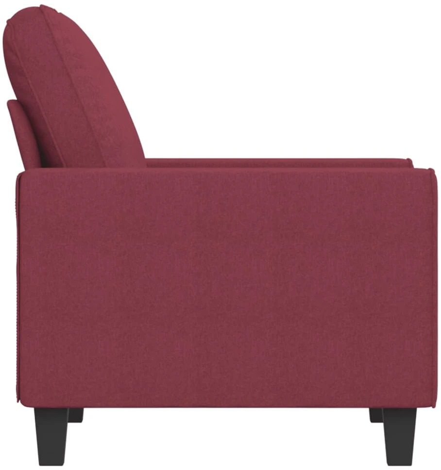 Sofa Krėslas, raudonojo vyno spalvos, 60cm, audinys
