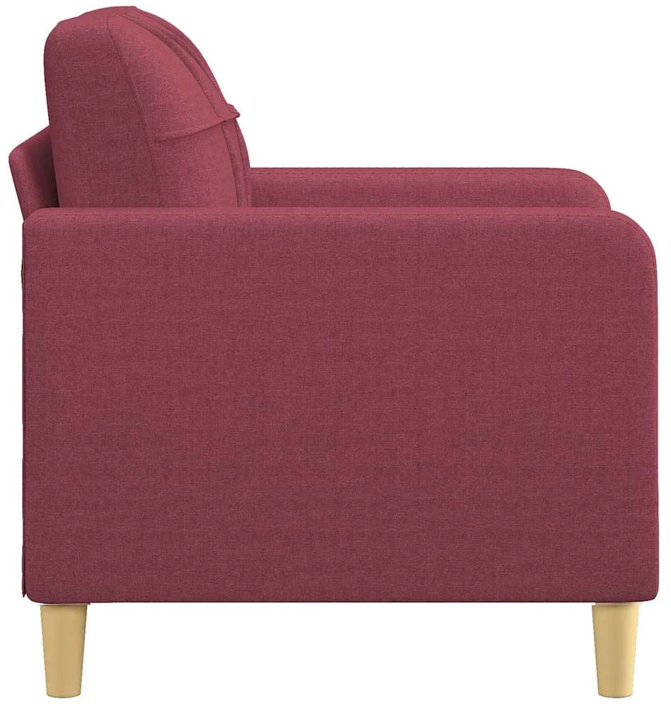 Sofa Krėslas, raudonojo vyno spalvos, 60cm, audinys