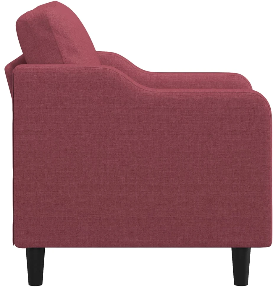 Sofa Krėslas, raudonojo vyno spalvos, 60cm, audinys