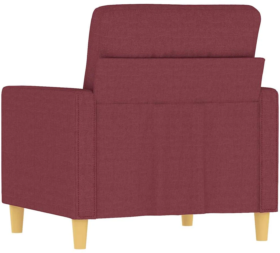 Sofa Krėslas, raudonojo vyno spalvos, 60cm, audinys