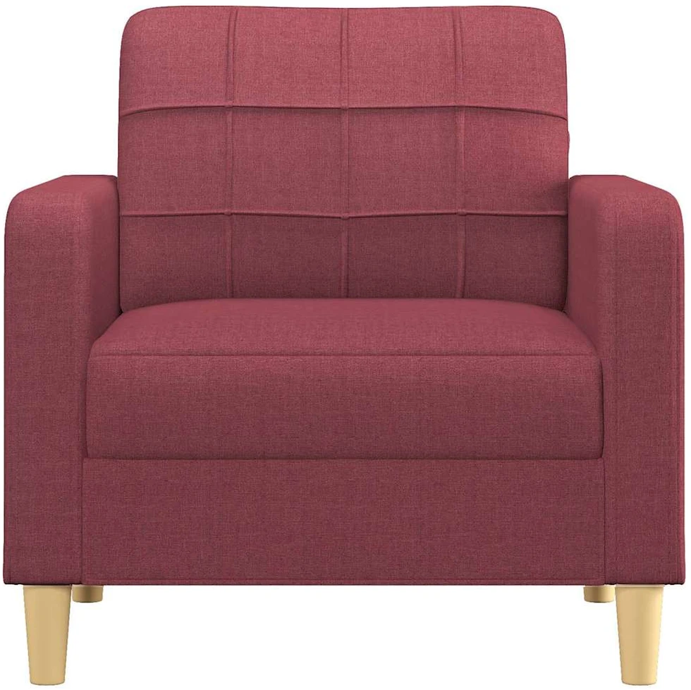 Sofa Krėslas, raudonojo vyno spalvos, 60cm, audinys