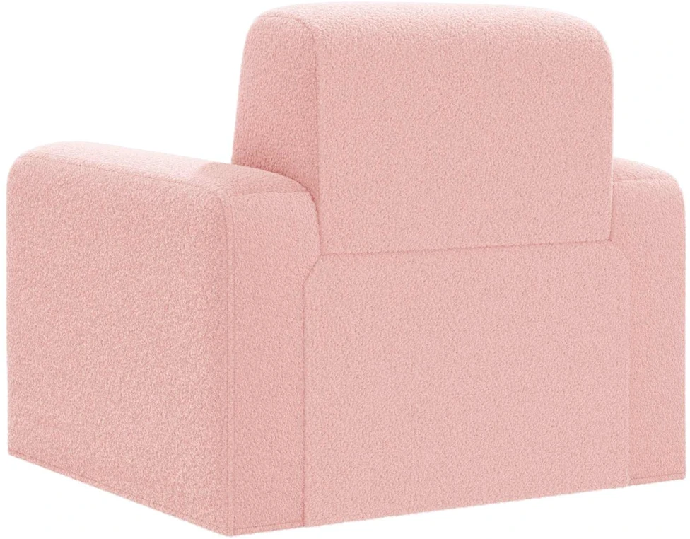 Fotelis Krėslas Rožinė Bouclé
