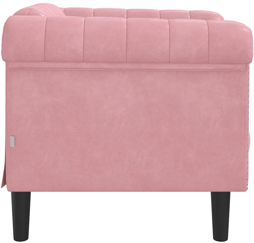 Sofa Krėslas, rožinės spalvos, aksomas