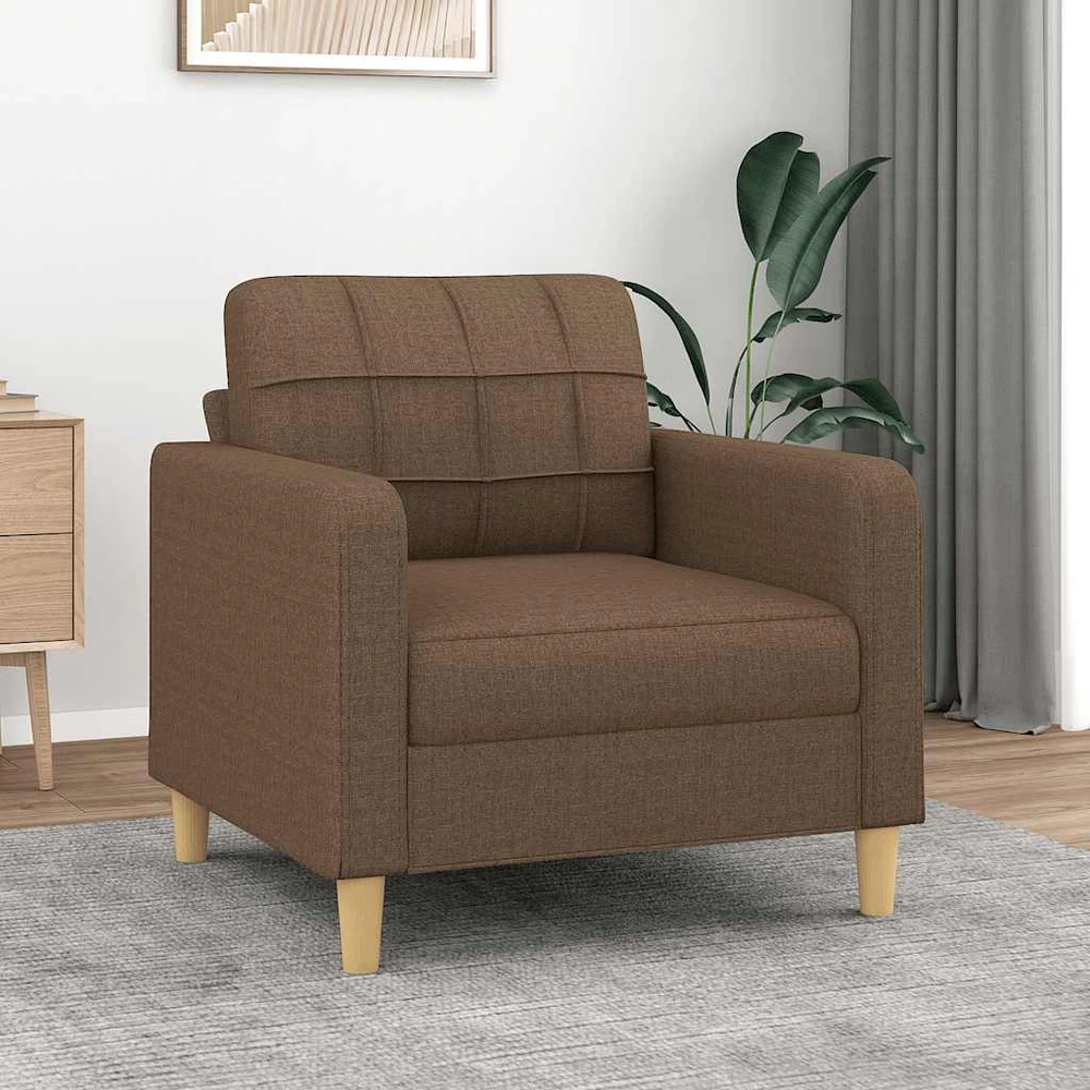 Sofa Krėslas, rudos spalvos, 60cm, audinys