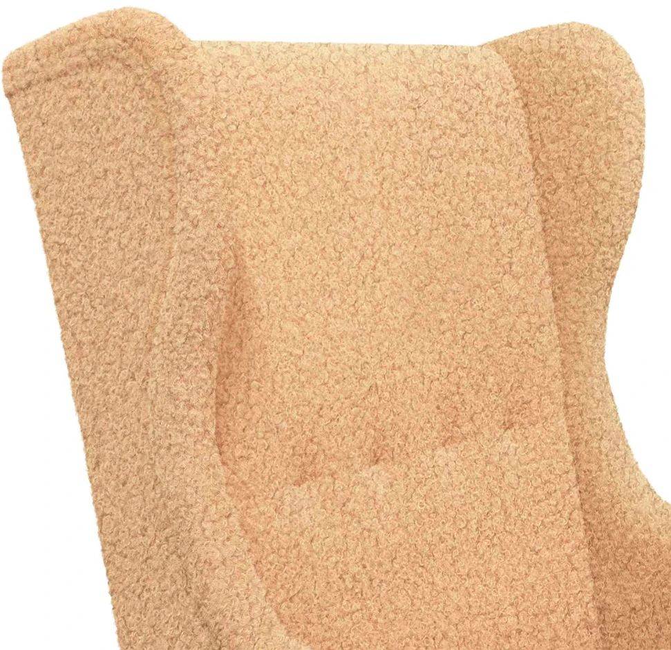 Fotelis Krėslas Smėlio Bouclé