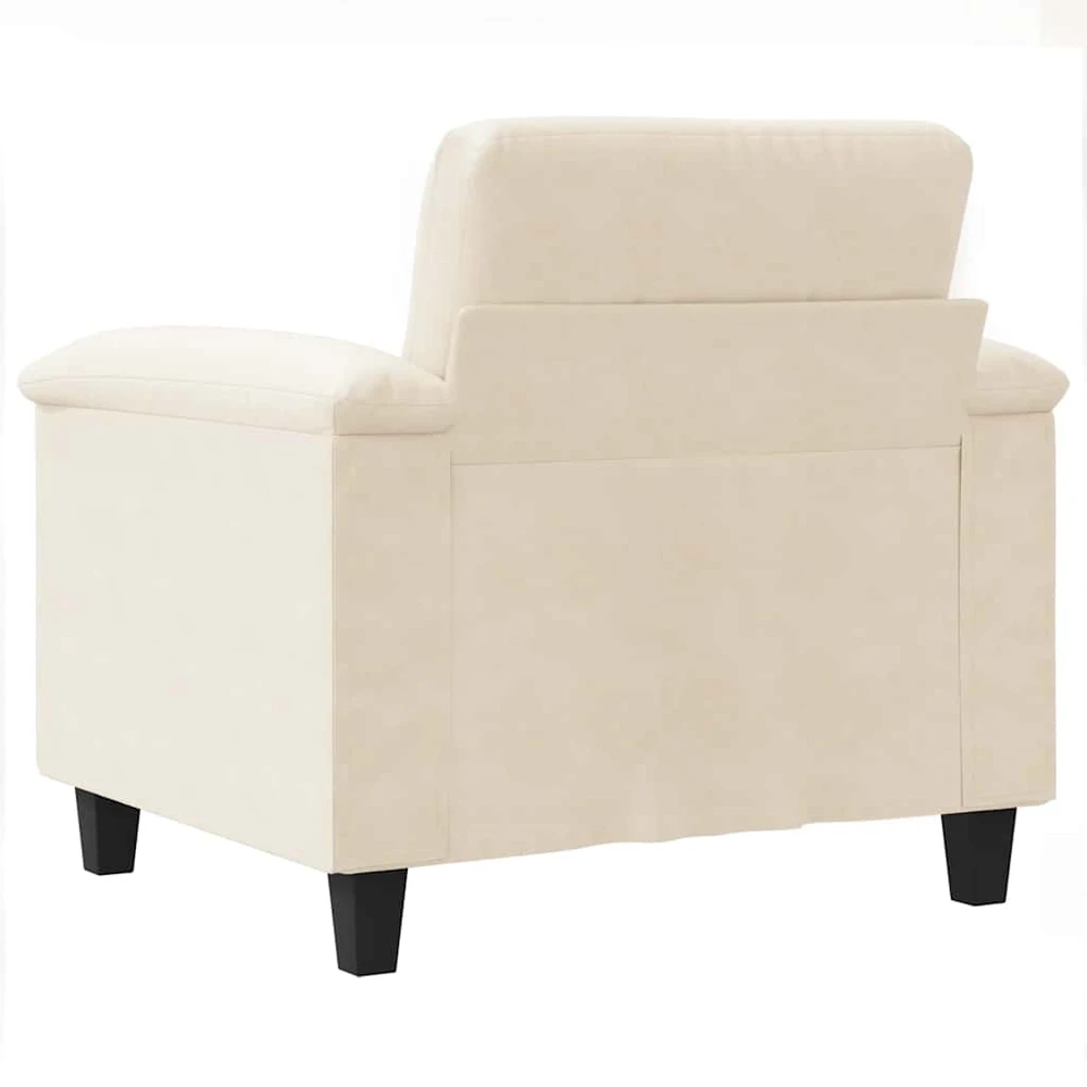 Sofa Krėslas, smėlio spalvos, 60cm, mikropluošto audinys