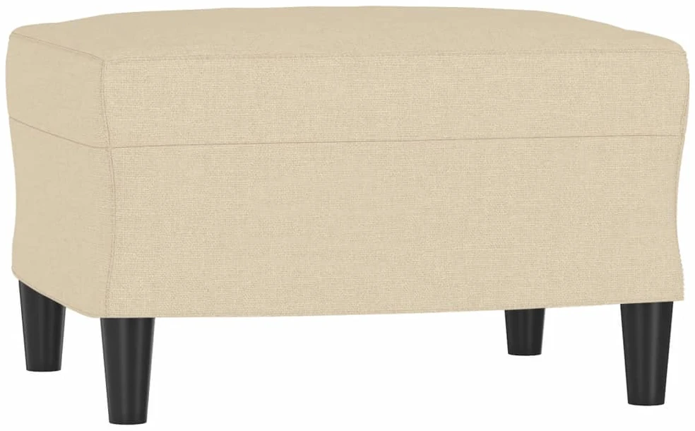 Sofa Krėslas su pakoja, kreminės spalvos, 60cm, audinys