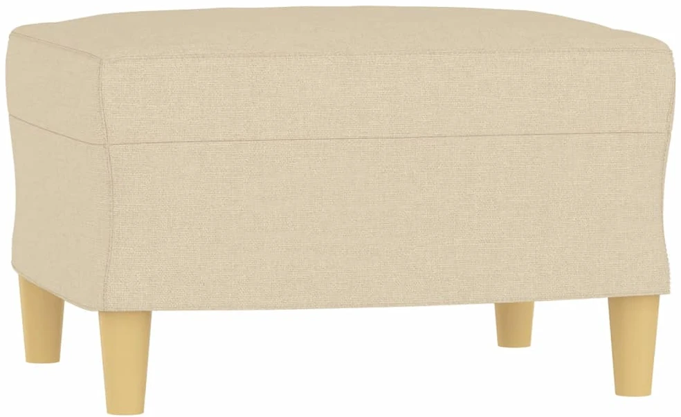 Sofa Krėslas su pakoja, kreminės spalvos, 60cm, audinys