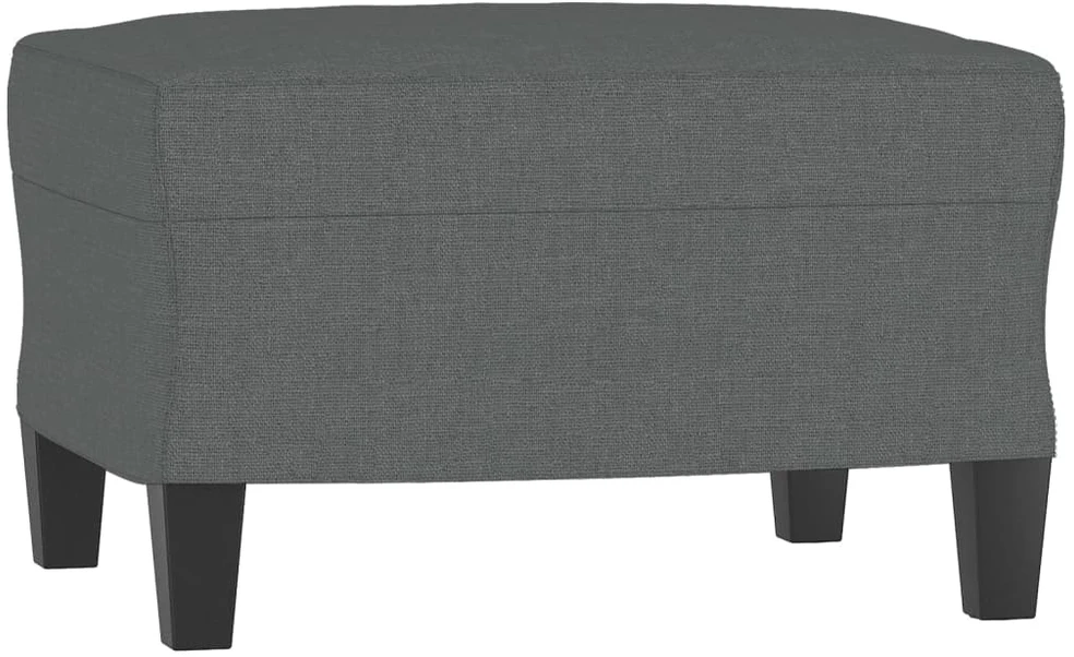 Sofa Krėslas su pakoja, tamsiai pilkos spalvos, 60cm, audinys