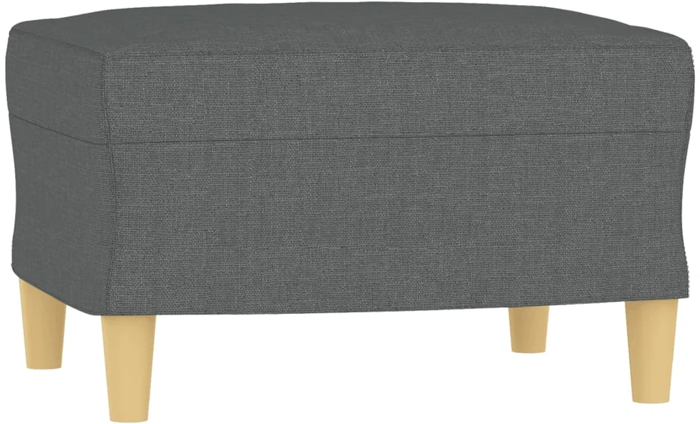 Sofa Krėslas su pakoja, tamsiai pilkos spalvos, 60cm, audinys