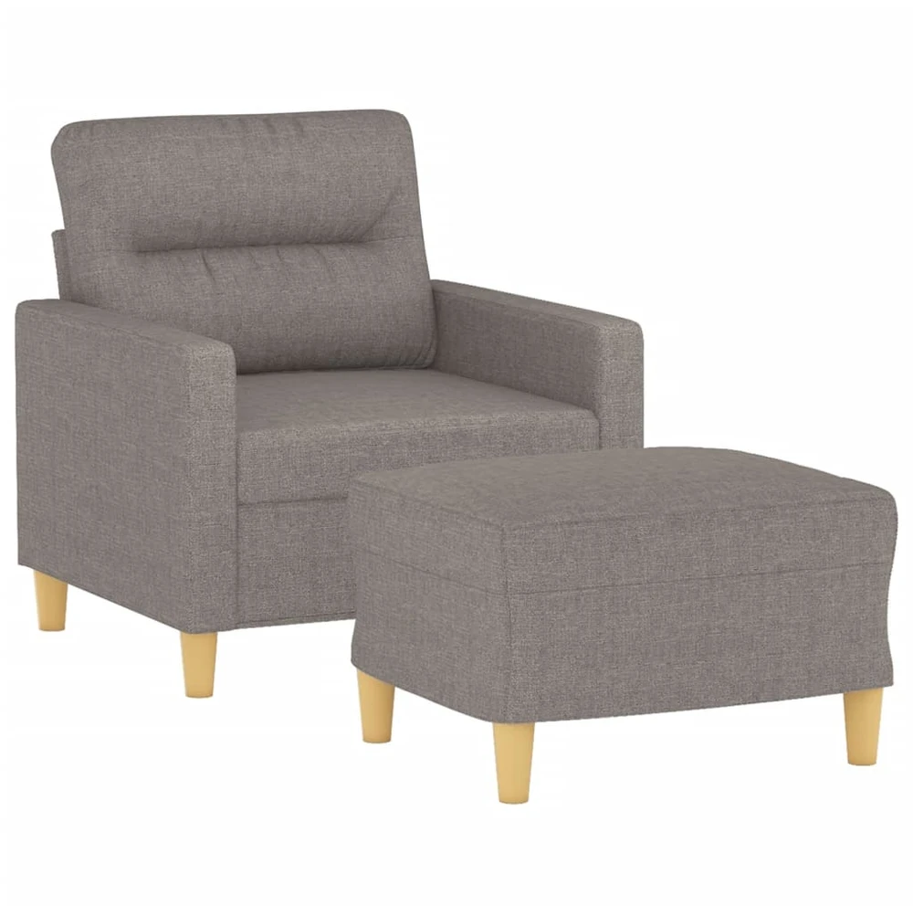 Sofa Krėslas su pakoja, taupe spalvos, 60cm, audinys