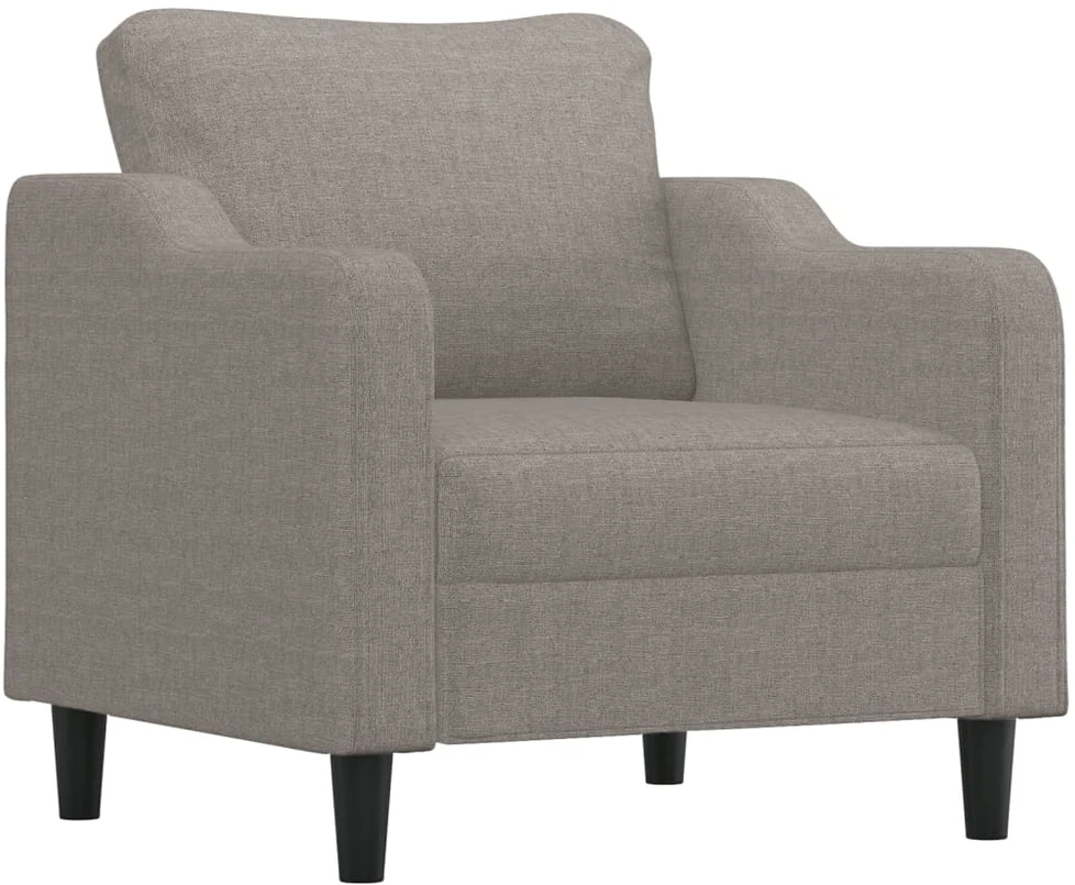Sofa Krėslas su pakoja, taupe spalvos, 60cm, audinys