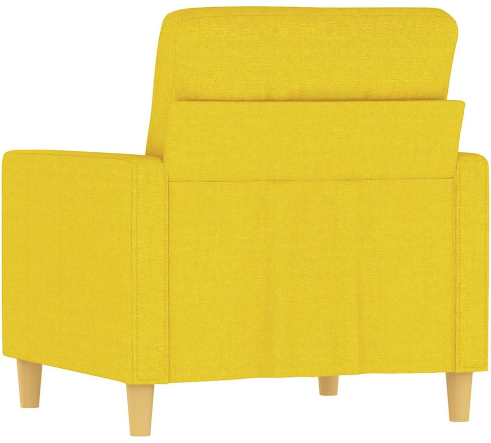 Sofa Krėslas, šviesiai geltonos spalvos, 60cm, audinys
