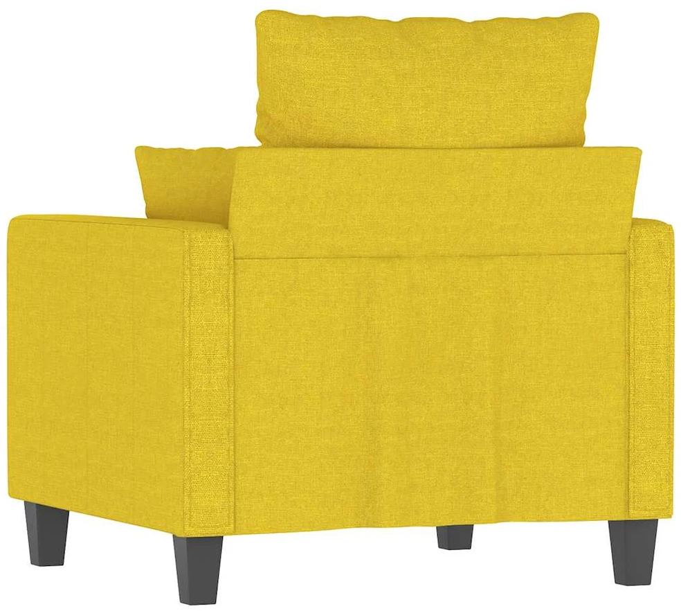 Sofa Krėslas, šviesiai geltonos spalvos, 60cm, audinys