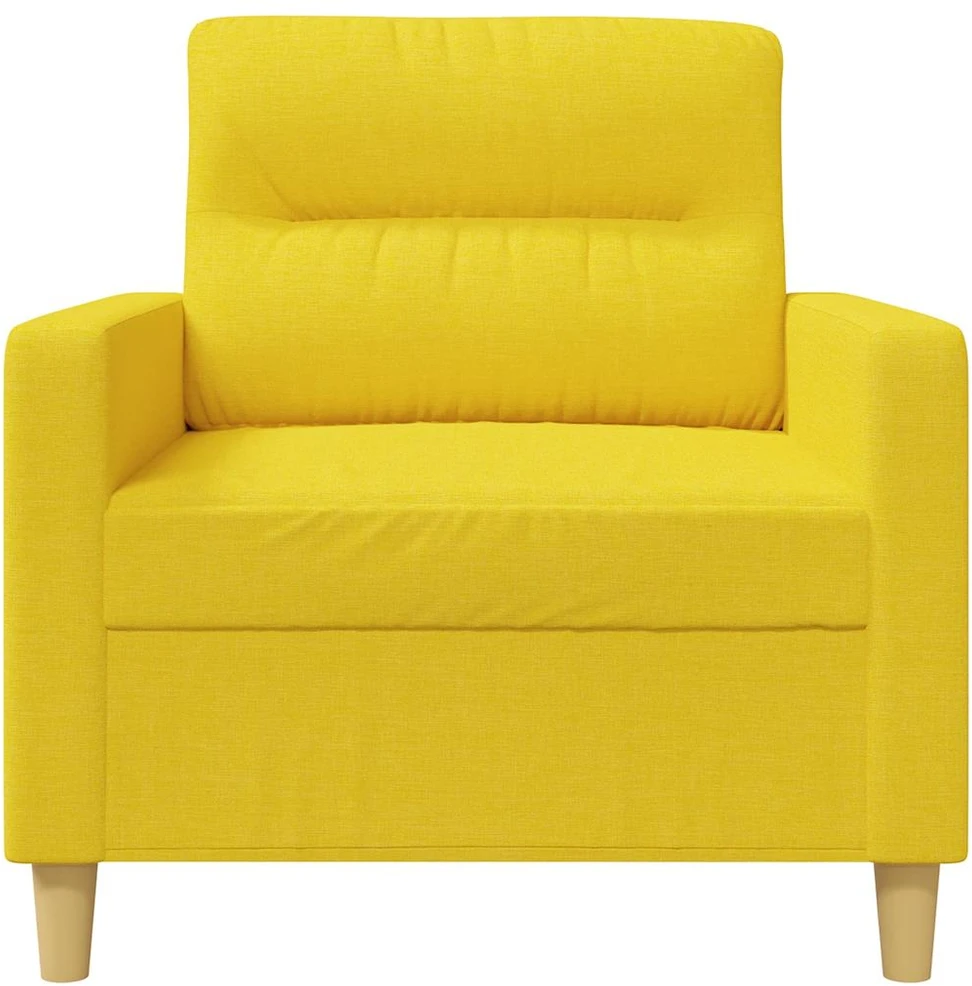 Sofa Krėslas, šviesiai geltonos spalvos, 60cm, audinys