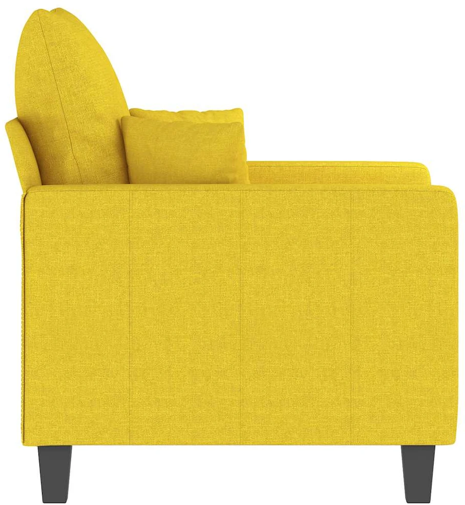 Sofa Krėslas, šviesiai geltonos spalvos, 60cm, audinys