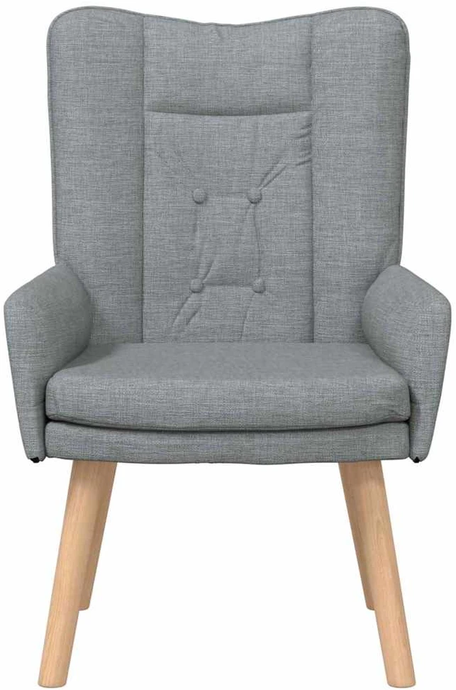 Fotelis krėslas Šviesiai pilka 63 x 67 x 94 cm Audinys ir fanera