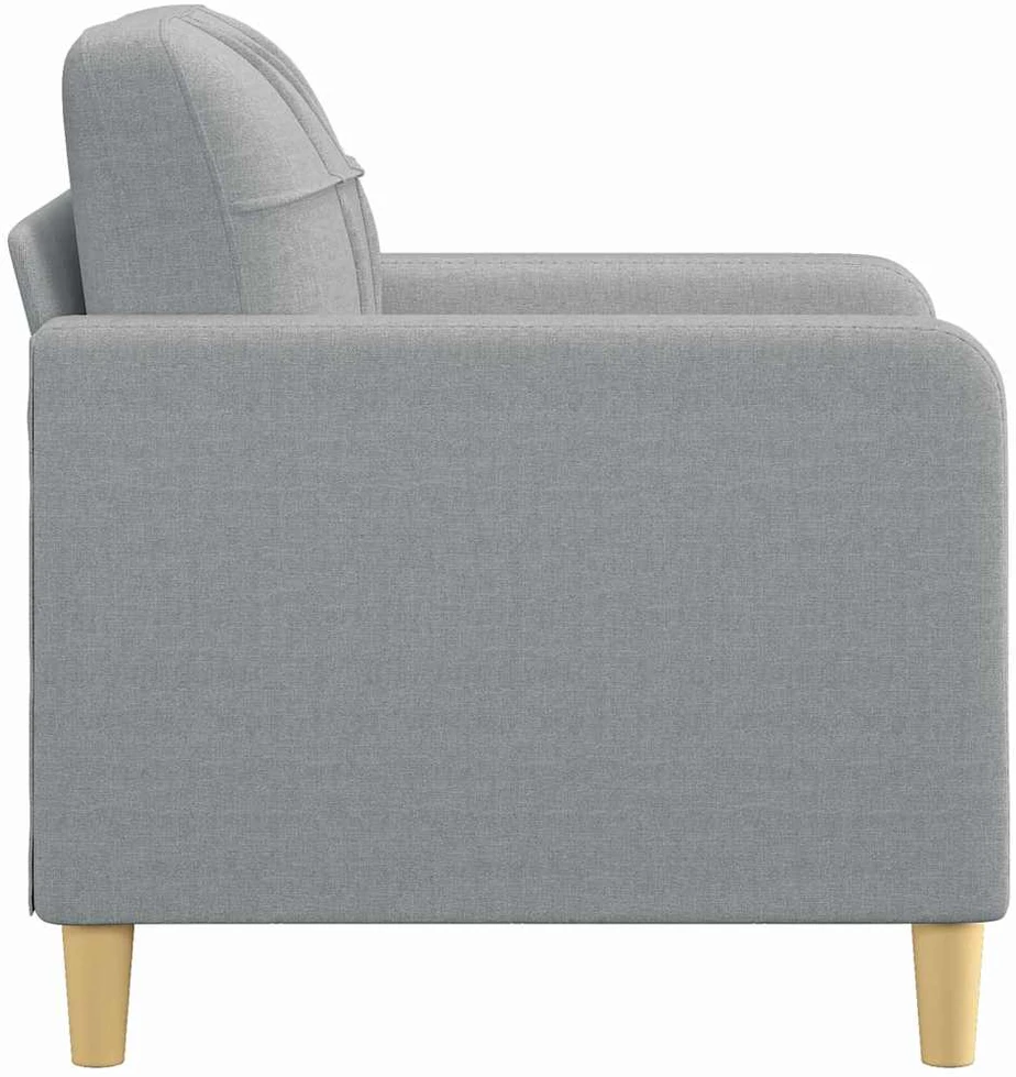 Sofa Krėslas, šviesiai pilkos spalvos, 60cm, audinys