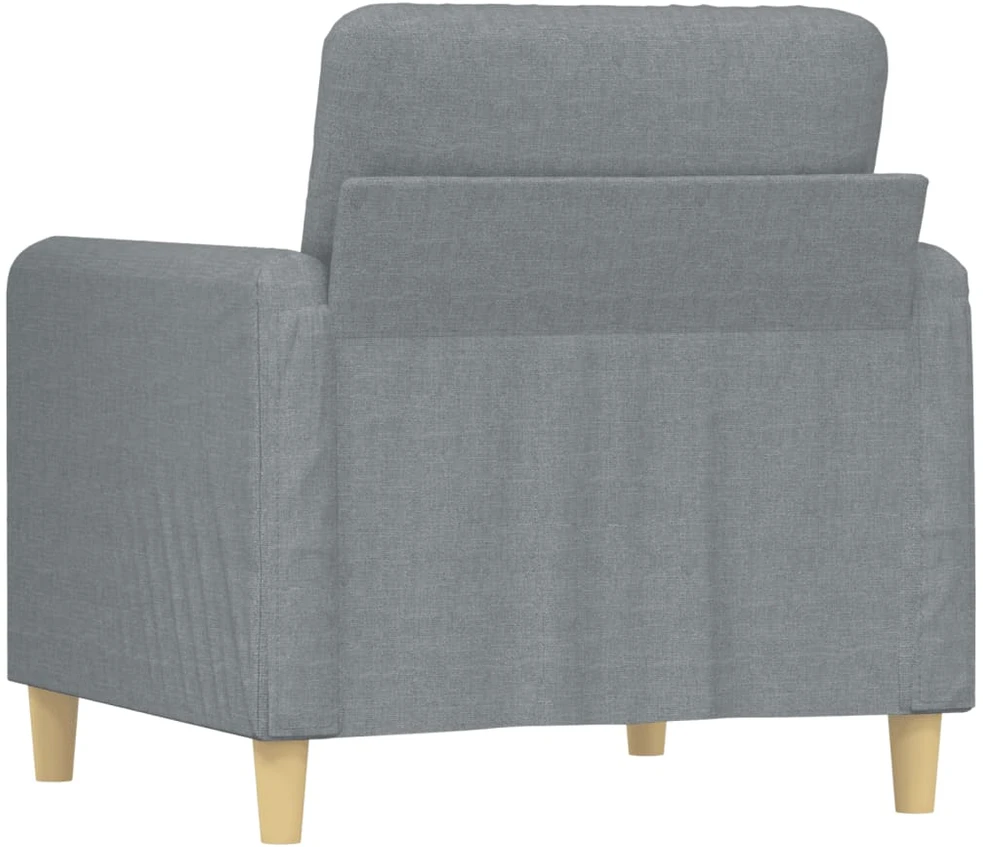 Sofa Krėslas, šviesiai pilkos spalvos, 60cm, audinys