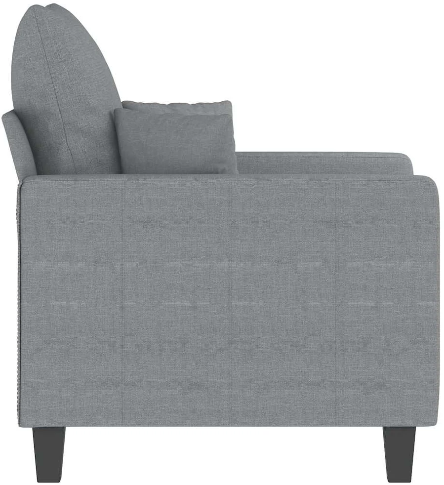Sofa Krėslas, šviesiai pilkos spalvos, 60cm, audinys