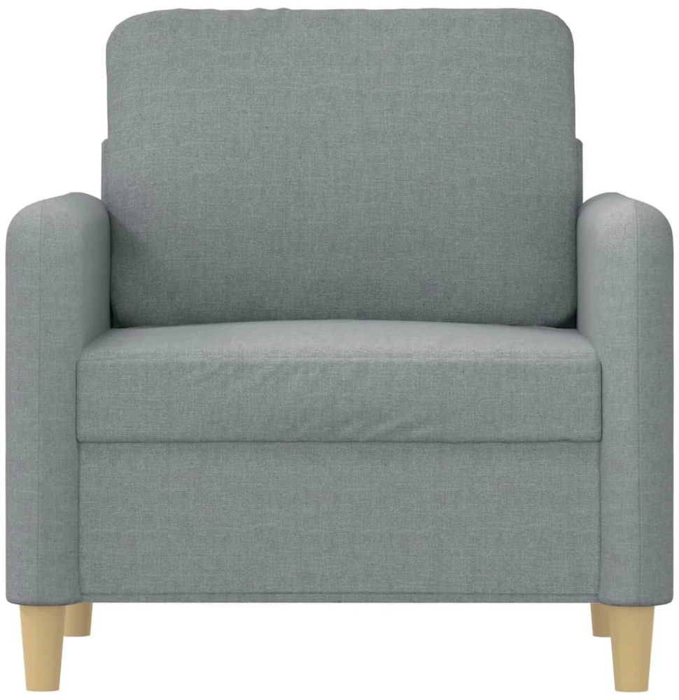 Sofa Krėslas, šviesiai pilkos spalvos, 60cm, audinys