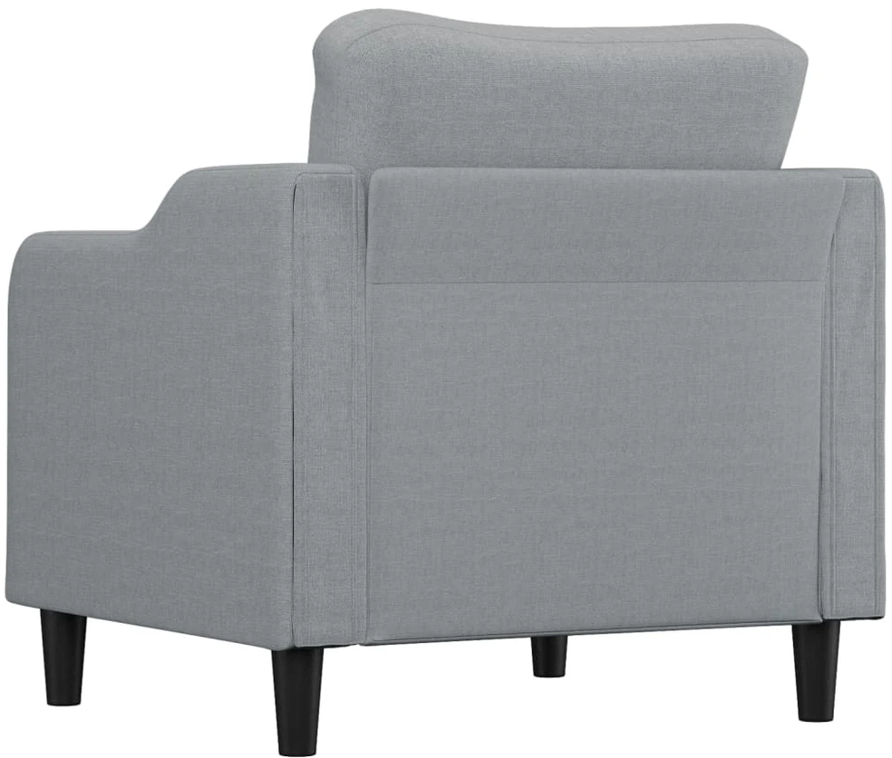 Sofa Krėslas, šviesiai pilkos spalvos, 60cm, audinys