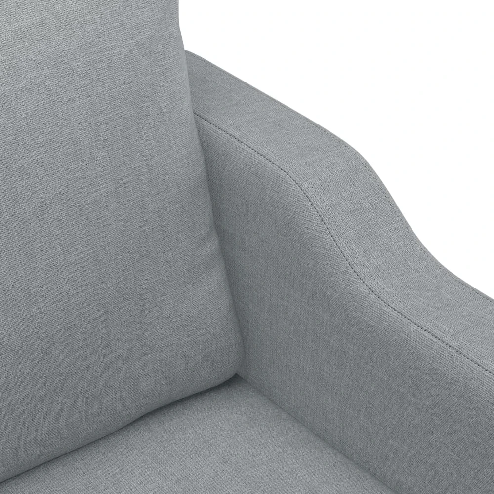Sofa Krėslas, šviesiai pilkos spalvos, 60cm, audinys