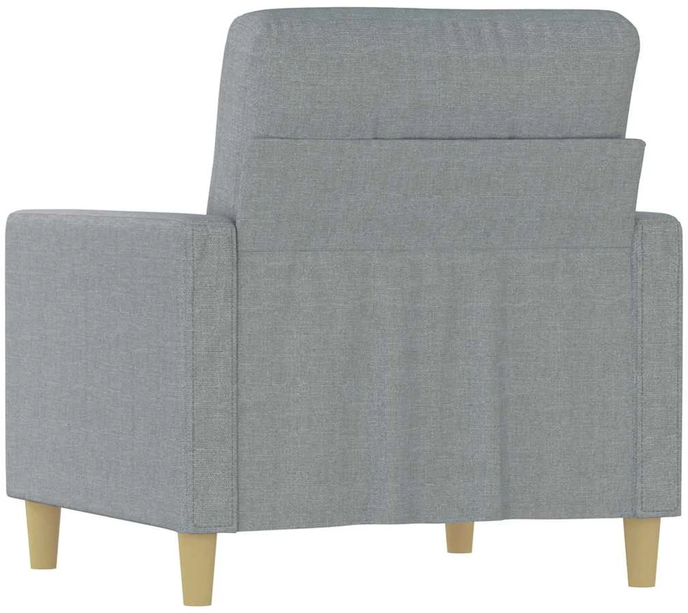 Sofa Krėslas, šviesiai pilkos spalvos, 60cm, audinys