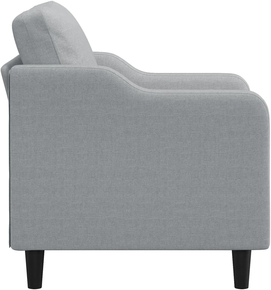 Sofa Krėslas, šviesiai pilkos spalvos, 60cm, audinys
