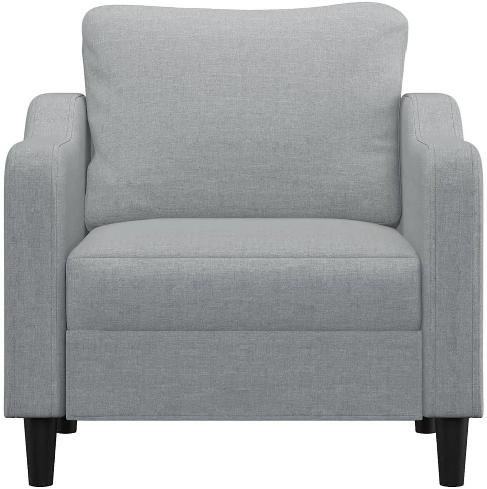 Sofa Krėslas, šviesiai pilkos spalvos, 60cm, audinys