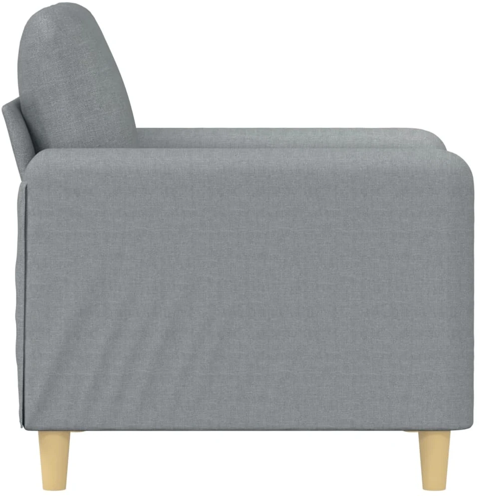 Sofa Krėslas, šviesiai pilkos spalvos, 60cm, audinys